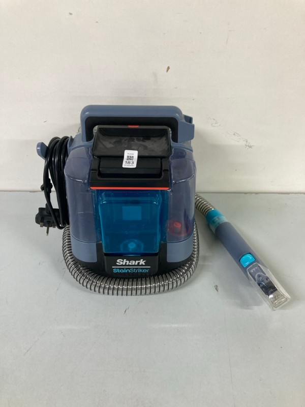 Lot 183  
            Nottingham SR1 - Delivery Only 

                
SHARK STAINSTRIKER COMPACTSTAIN & SPOT CLEANER MODEL: PX200UK - ORIGINAL RRP.£149