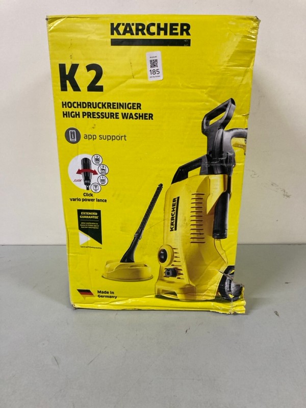 Lot 185  
            Nottingham SR1 - Delivery Only 

                
KARCHER K2 HIGH PRESSURE WASHER - ORIGINAL RRP.£99