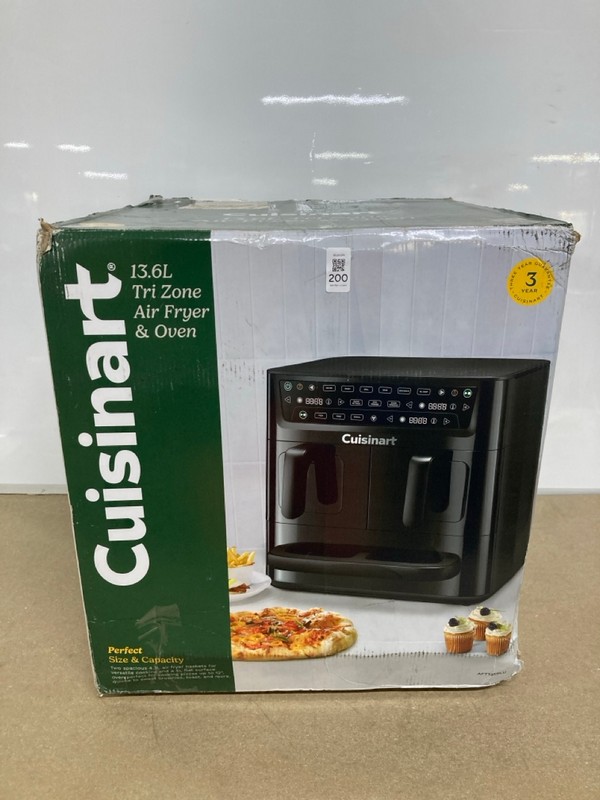 Lot 200  
            Nottingham SR1 - Delivery Only 

                
CUISINART 13.6L TRI ZONE AIR FRYER & OVEN - MODEL - AFT13XBLU - ORIGINAL RRP - £1...