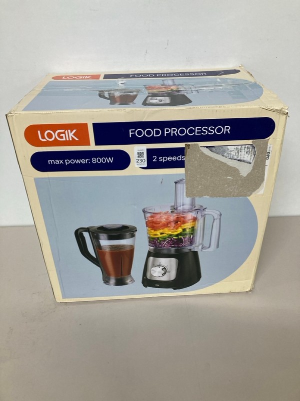 Lot 230  
            Nottingham SR1 - Delivery Only 

                
LOGIK FOOD PROCESSOR - MODEL - L500FP21 - ORIGINAL RRP - £49.99