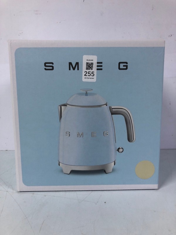 Lot 255  
            Nottingham SR1 - Delivery Only 

                
SMEG KETTLE - CREAM - MODEL - KLF03CRUK - ORIGINAL RRP - £189.99