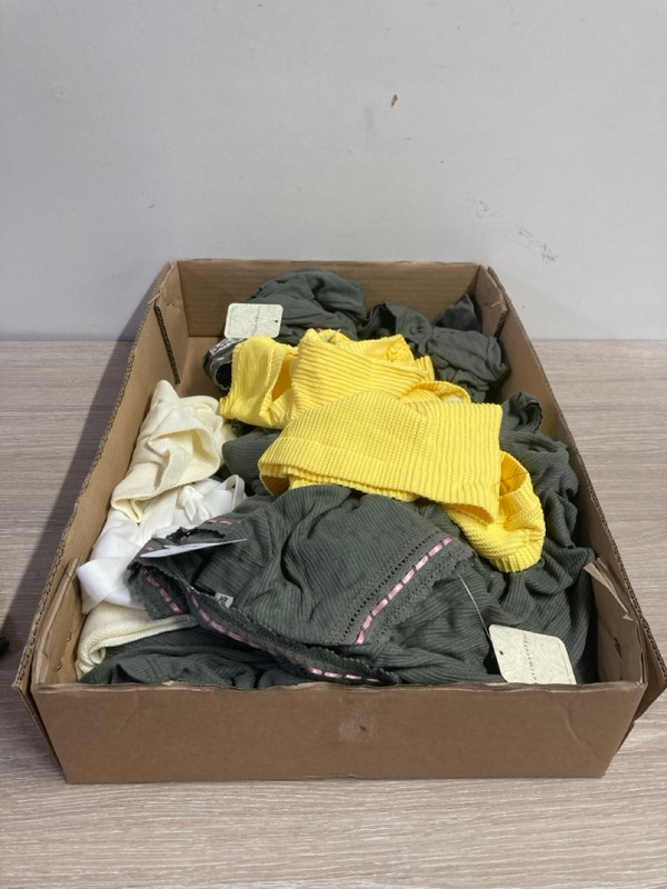 Lot 386  
            Nottingham SR1 - Delivery Only 

                
BOX OF VARIOUS CLOTHING - VARIOUS SIZES - VARIOUS COLOURS