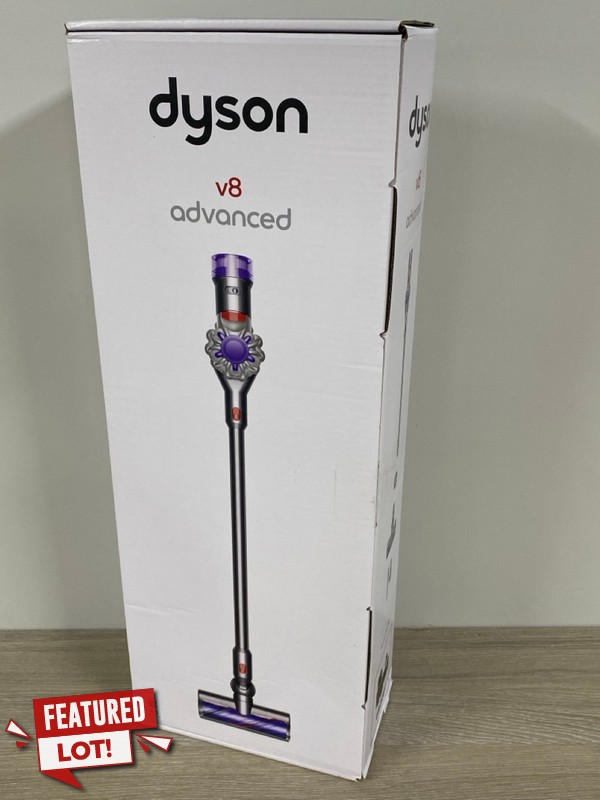Lot 43  
            Nottingham SR1 - Delivery Only 

                
DYSON V8 ADVANCED CORDLESS VACUUM CLEANER - ORIGINAL RRP.£329