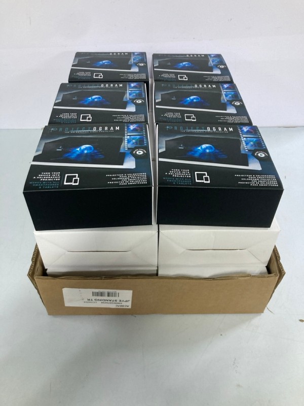 Lot 453  
            Nottingham SR1 - Delivery Only 

                
BOX OF PROJECTOGRAM THE HOLOGRAPHIC VIDEO PROJECTORS