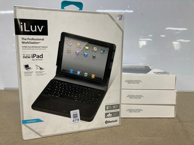 Lot 474  
            Nottingham SR1 - Delivery Only 

                
4 X ILUV THE PROFESSIONAL WORKSTATION PORTFOLIO CASE