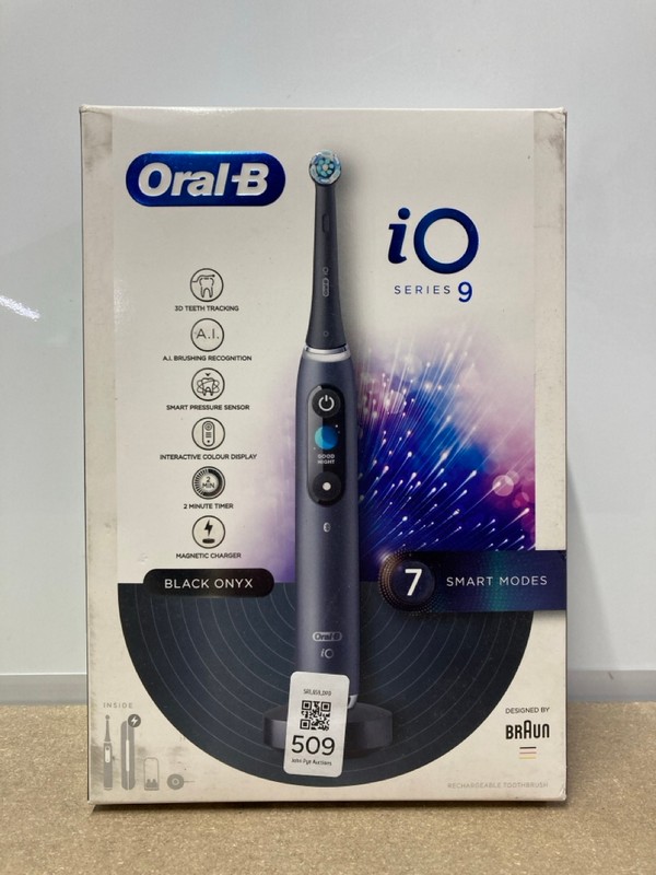 Lot 509  
            Nottingham SR1 - Delivery Only 

                
ORAL-B IO SERIES 9 ELECTRIC TOOTHBRUSH