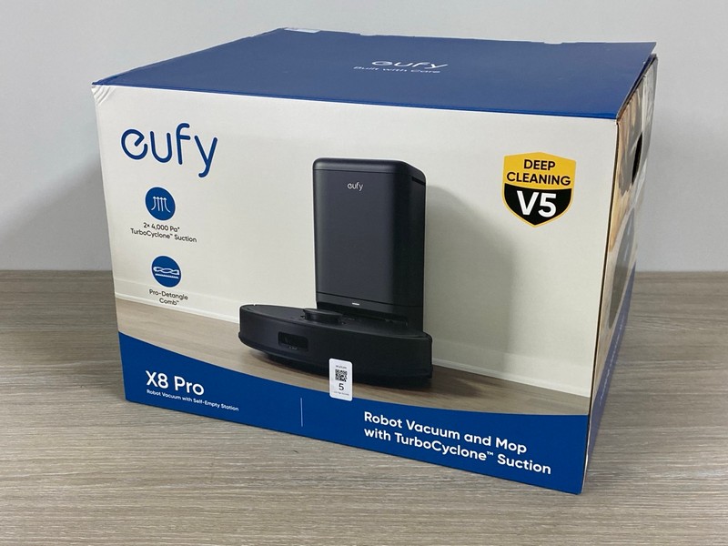 Lot 5  
            Nottingham SR1 - Delivery Only 

                
EUFY X8 PRO ROBOTIC VACUUM CLEANER AND MOP WITH SELF EMPTYING STATION - ORIGINAL ...