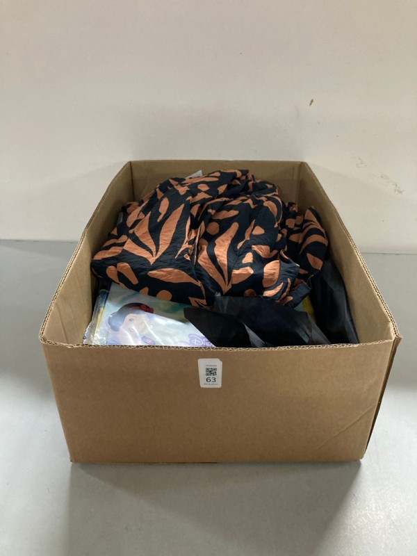 Lot 63  
            Nottingham SR1 - Delivery Only 

                
BOX OF VARIOUS CLOTHES - MULTIPLE SIZES - MULTIPLE COLOURS