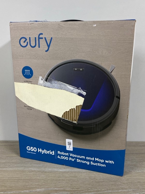 Lot 7  
            Nottingham SR1 - Delivery Only 

                
EUFY G50 HYBRID ROBOTIC VACUUM CLEANER AND MOP - ORIGINAL RRP.£199