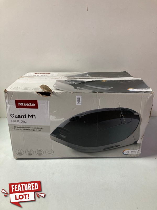 Lot 99  
            Nottingham SR1 - Delivery Only 

                
MIELE POWERLINE GUARD M1 CAT & DOG CYLINDER VACUUM CLEANER MODEL: SVZF0 - ORIGINA...