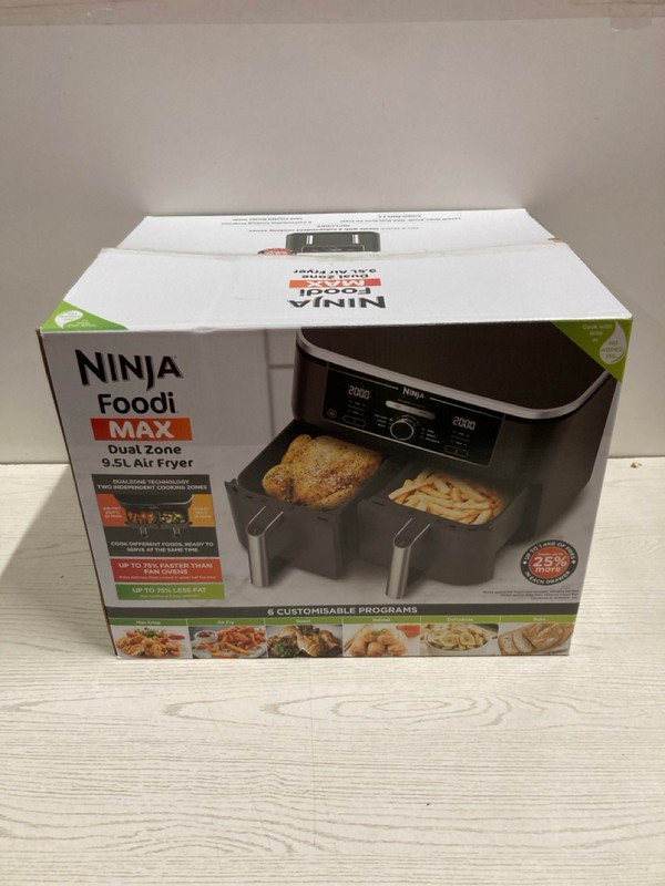 Lot 101  
            Nottingham SR2 - Delivery Only 

                
NINJA FOODI MAX DUAL ZONE 9.5L AIR FRYER