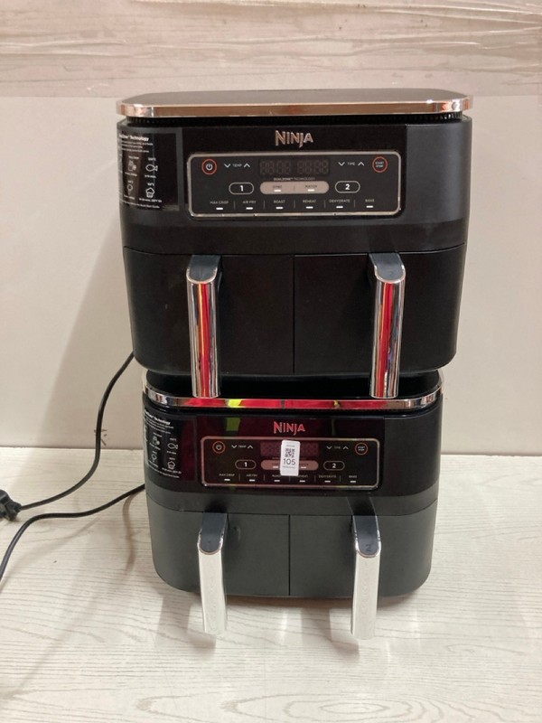 Lot 105  
            Nottingham SR2 - Delivery Only 

                
2 X NINJA FOODI MAX DUAL ZONE 9.5L AIR FRYER