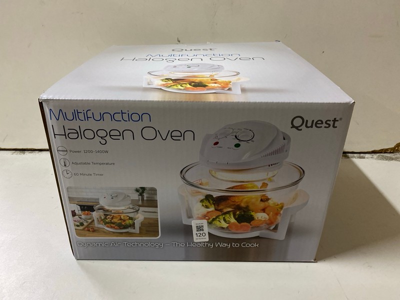Lot 120  
            Nottingham SR2 - Delivery Only 

                
QUEST MULTIFUNCTION HALOGEN OVEN