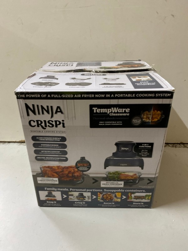 Lot 123  
            Nottingham SR2 - Delivery Only 

                
NINJA CRISPI PORTABLE COOKING SYSTEM