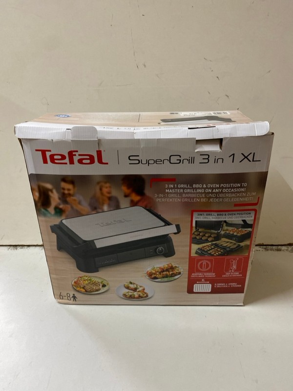 Lot 128  
            Nottingham SR2 - Delivery Only 

                
TEFAL SUPERGRILL 3 IN 1 XL