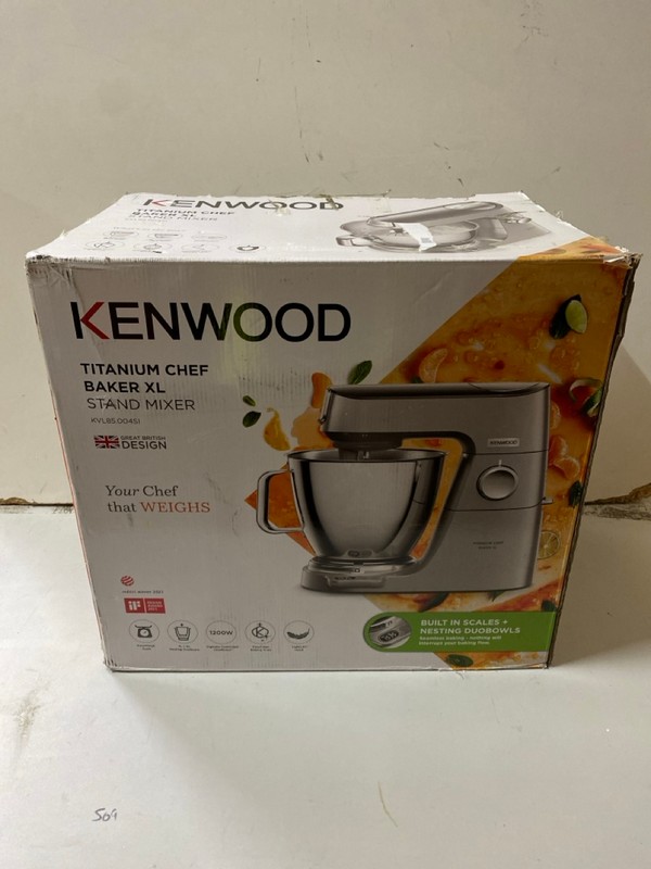 Lot 133  
            Nottingham SR2 - Delivery Only 

                
KENWOOD TITANIUM CHEF BAKER XL STAND MIXER