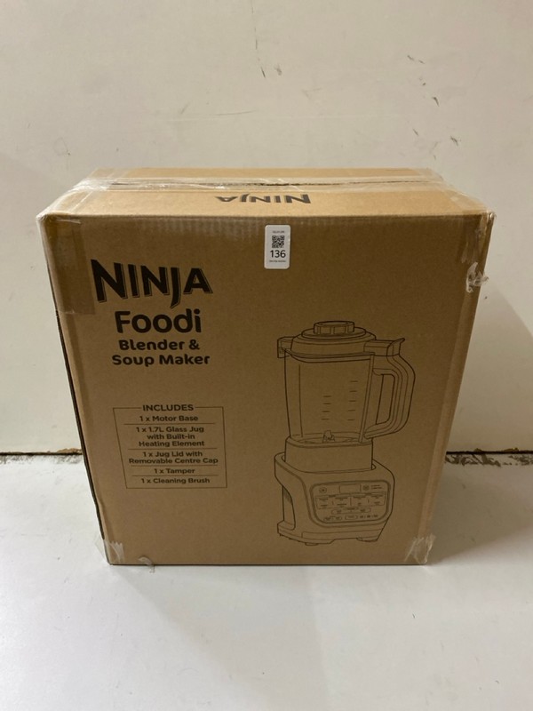 Lot 136  
            Nottingham SR2 - Delivery Only 

                
NINJA FOODI BLENDER & SOUP MAKER