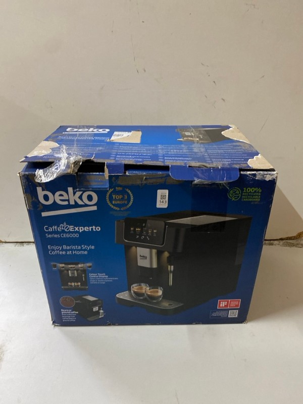 Lot 143  
            Nottingham SR2 - Delivery Only 

                
BEKO CAFFE EXPERTO SERIES CE6000