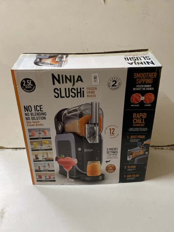 Lot 147  
            Nottingham SR2 - Delivery Only 

                
NINJA SLUSHI FROZEN DRINK MAKER