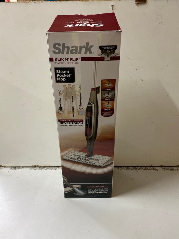 Lot 164  
            Nottingham SR2 - Delivery Only 

                
SHARK KLIK N FLIP SMARTRONIC DELUXE STEAM MOP