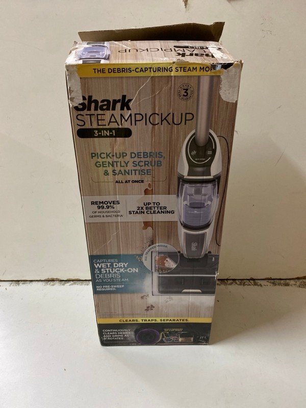 Lot 165  
            Nottingham SR2 - Delivery Only 

                
SHARK STEAM PICKUP 3-IN-1