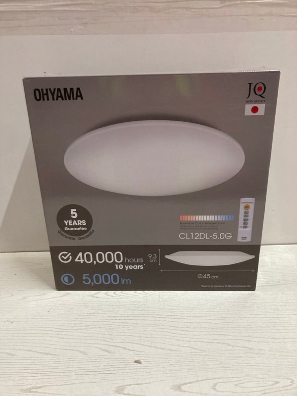 Lot 194  
            Nottingham SR2 - Delivery Only 

                
OHYAMA LED CEILING LIGHT