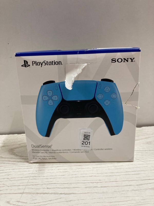 Lot 201  
            Nottingham SR2 - Delivery Only 

                
SONY PLAYSTATION 5 DUAL SENSE WIRELESS CONTROLLER