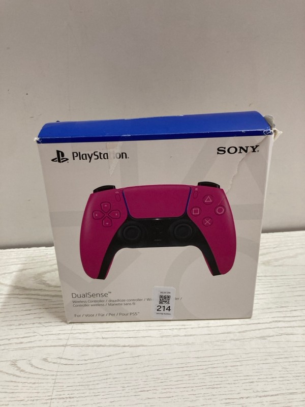 Lot 214  
            Nottingham SR2 - Delivery Only 

                
SONY PLAYSTATION 5 DUAL SENSE WIRELESS CONTROLLER