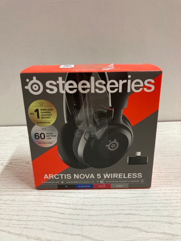 Lot 244  
            Nottingham SR2 - Delivery Only 

                
STEELSERIES ARCTIS 5  WIRELESS GAMING HEADSET