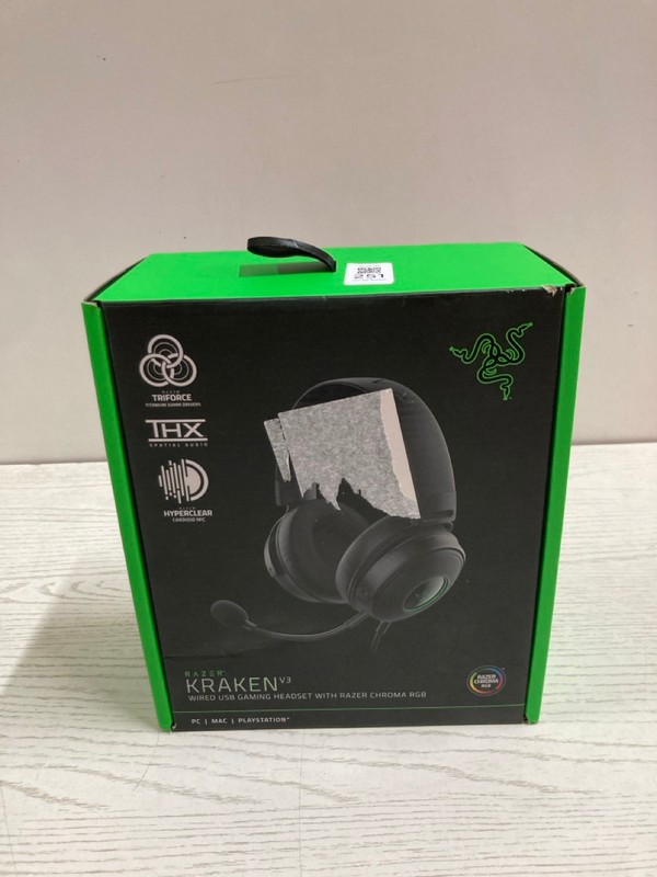 Lot 251  
            Nottingham SR2 - Delivery Only 

                
RAZER KRAKEN WIRED USB GAMING HEADSET