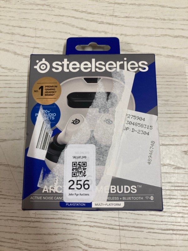 Lot 256  
            Nottingham SR2 - Delivery Only 

                
STEELSERIES ARCTIS GAMEBUDS
