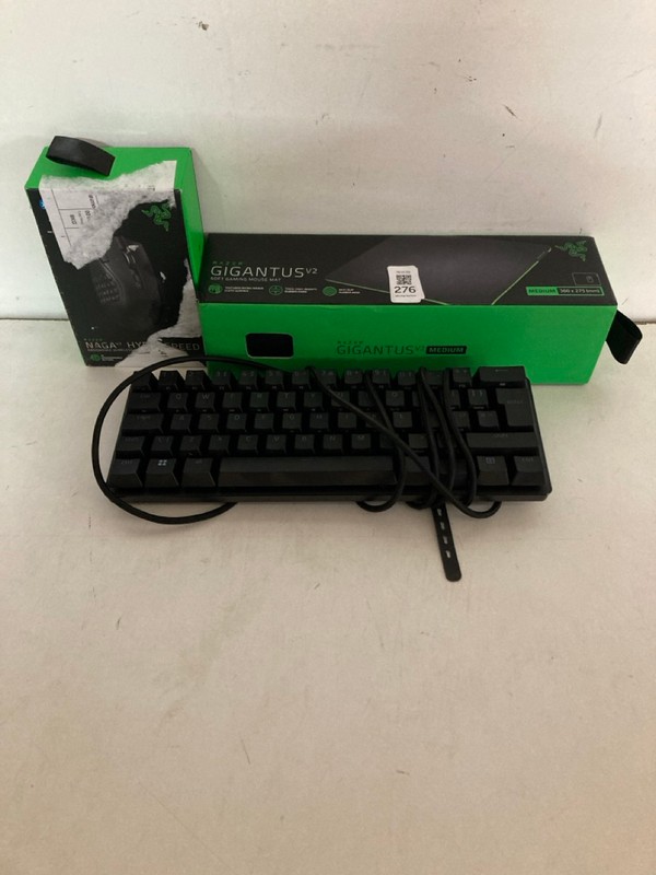Lot 276  
            Nottingham SR2 - Delivery Only 

                
3 X RAZER GAMING ITEMS INC ORNATA V3 LOW PROFILE GAMING KEYBOARD