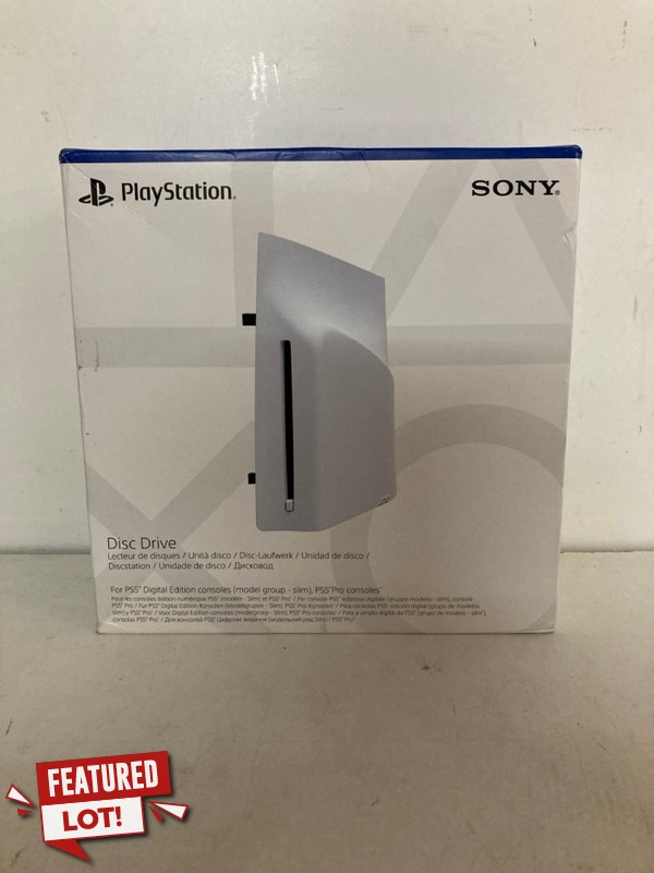 Lot 282  
            Nottingham SR2 - Delivery Only 

                
SONY PLAYSTATION DISC DRIVE ORIGINAL RRP £69.99