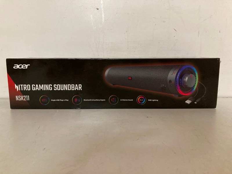 Lot 284  
            Nottingham SR2 - Delivery Only 

                
ACER GAMING SOUNDBAR