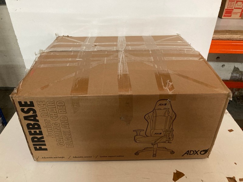 Lot 293  
            Nottingham SR2 - Delivery Only 

                
ADX FIREBASE JUNIOR RACE GAMING CHAIR BLACK AND RED