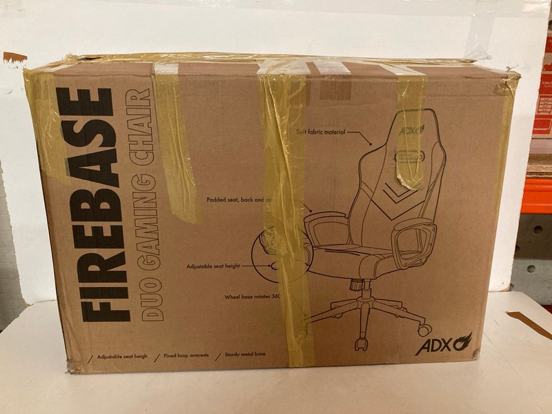 Lot 294  
            Nottingham SR2 - Delivery Only 

                
ADX FIREBASE DUO GAMING CHAIR
