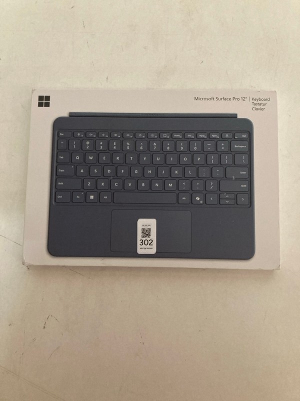 Lot 302  
            Nottingham SR2 - Delivery Only 

                
MICROSOFT SURFACE PRO 12" KEYBOARD