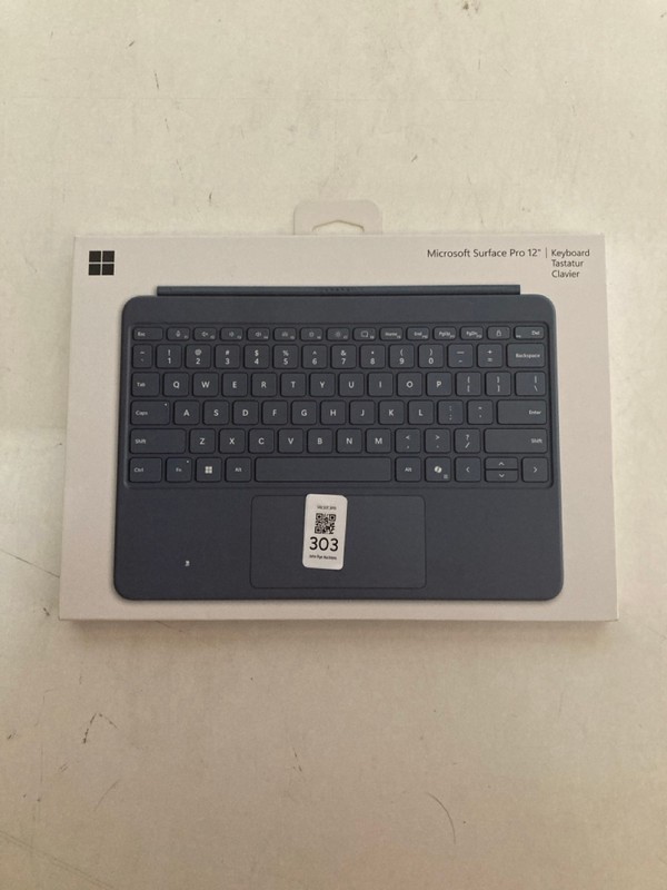 Lot 303  
            Nottingham SR2 - Delivery Only 

                
MICROSOFT SURFACE PRO 12" KEYBOARD
