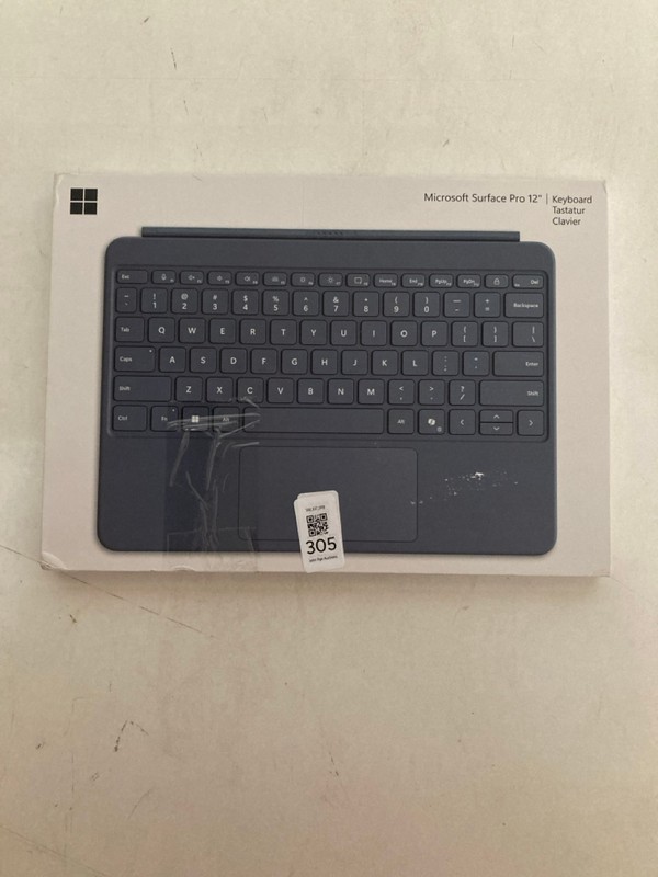Lot 305  
            Nottingham SR2 - Delivery Only 

                
MICROSOFT SURFACE PRO 12" KEYBOARD