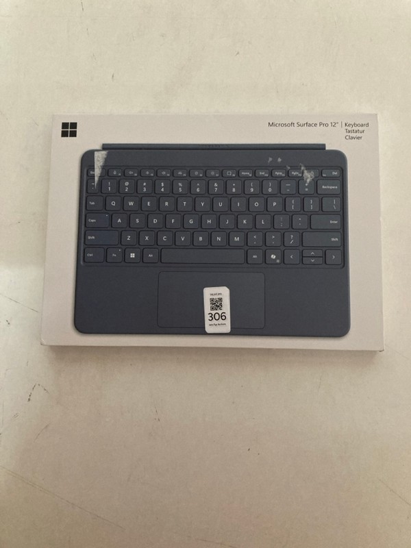 Lot 306  
            Nottingham SR2 - Delivery Only 

                
MICROSOFT SURFACE PRO 12" KEYBOARD