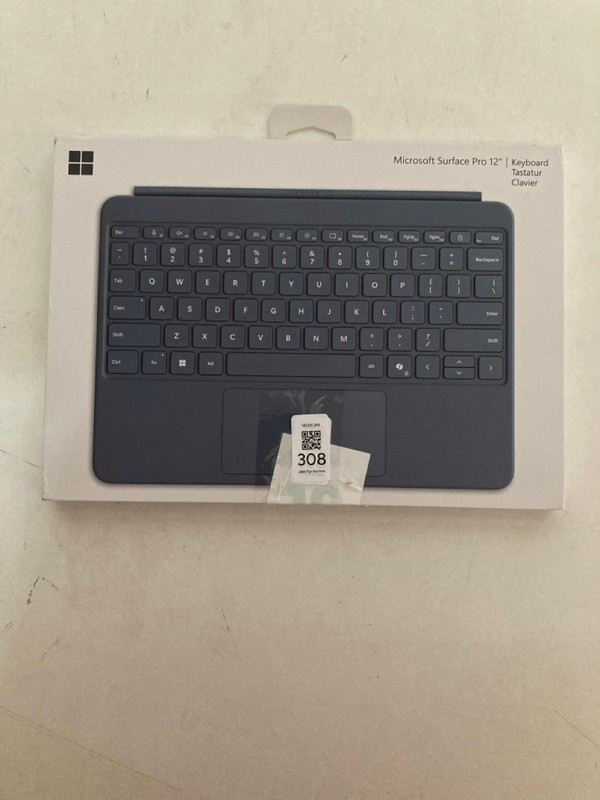 Lot 308  
            Nottingham SR2 - Delivery Only 

                
MICROSOFT SURFACE PRO 12" KEYBOARD