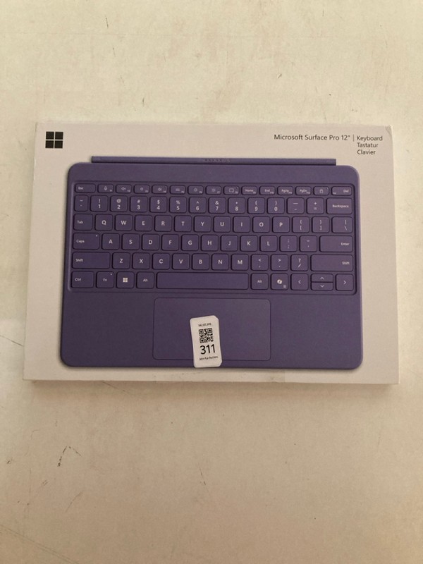 Lot 311  
            Nottingham SR2 - Delivery Only 

                
MICROSOFT SURFACE PRO 12" KEYBOARD