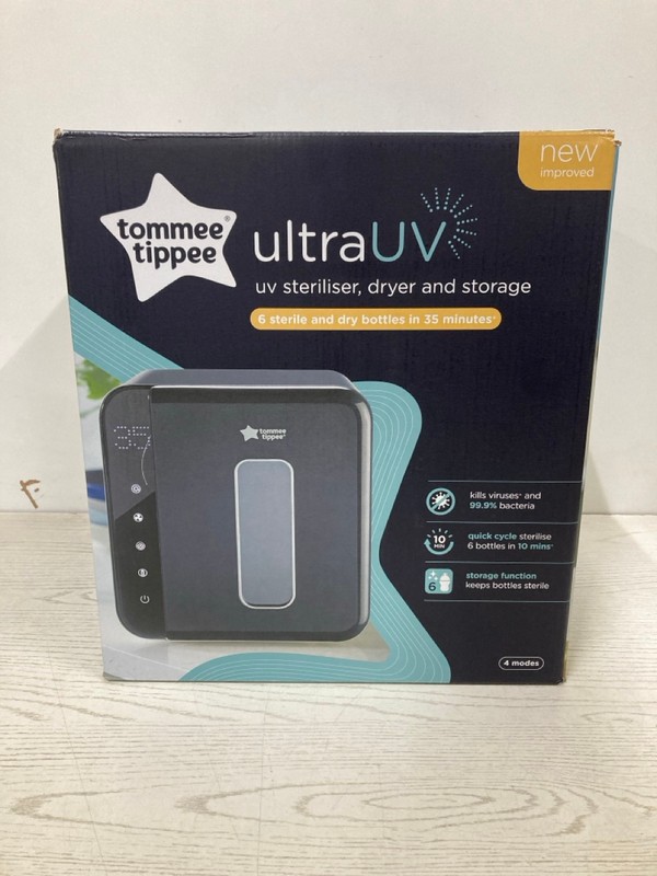 Lot 32  
            Nottingham SR2 - Delivery Only 

                
TOMMEE TIPPEE ULTRA UV STERILISER DRYER & STORAGE ORIGINAL RRP £149.99