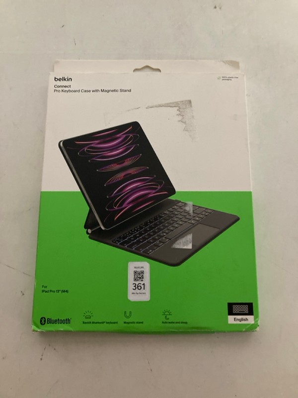 Lot 361  
            Nottingham SR2 - Delivery Only 

                
BELKIN CONNECT PRO KEYBOARD CASE WITH MAGNETIC STAND