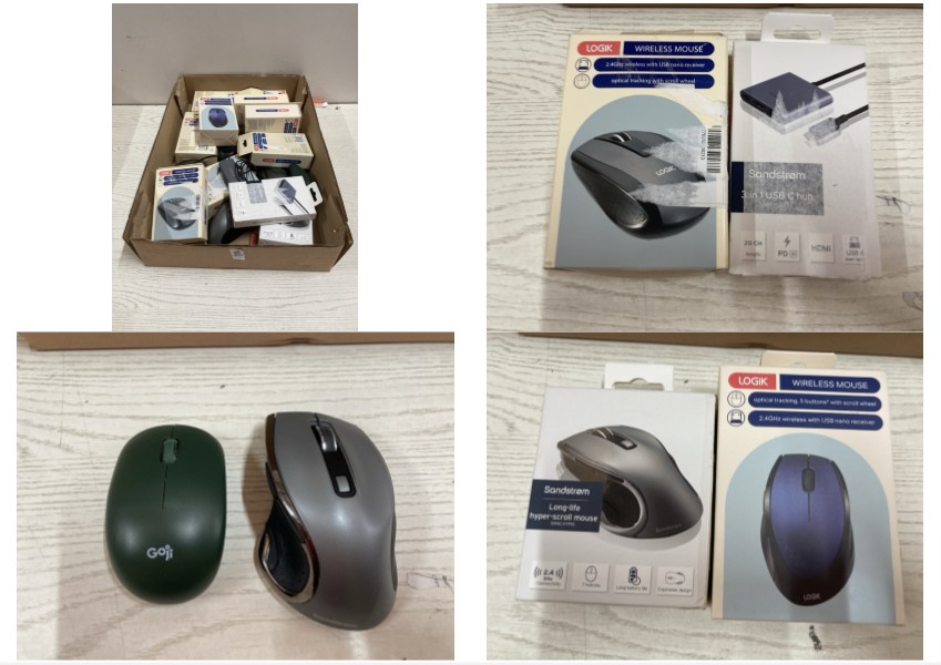 Lot 380  
            Nottingham SR2 - Delivery Only 

                
BOX OF MOUSES INC LOGIK WIRELESS MOUSE