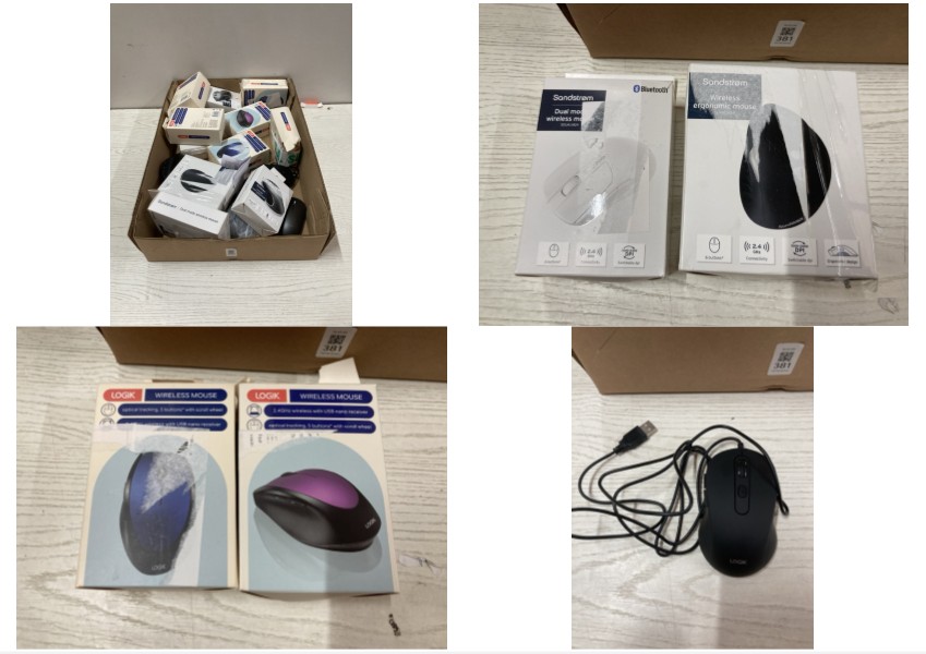 Lot 381  
            Nottingham SR2 - Delivery Only 

                
BOX OF MOUSES INC LOGIK WIRELESS MOUSE