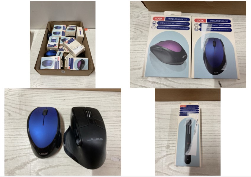 Lot 384  
            Nottingham SR2 - Delivery Only 

                
BOX OF MOUSES INC LOGIK WIRELESS MOUSE