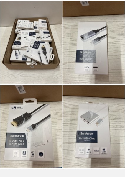 Lot 392  
            Nottingham SR2 - Delivery Only 

                
BOX OF SANDSTROM ITEMS INC HDMI CABLE