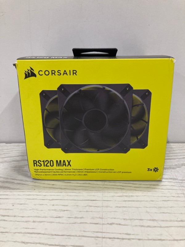 Lot 3  
            Nottingham SR2 - Delivery Only 

                
CORSAIR RS120 MAX 120MM PWM THICK FANS TRIPLE PACK ORIGINAL RRP £84.99