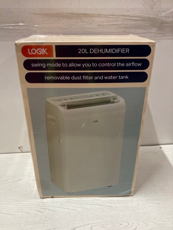 Lot 414  
            Nottingham SR2 - Delivery Only 

                
LOGIK 20L DEHUMIDIFIER L20DH24